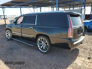 2015 Cadillac Escalade ESV Premium z VIN 1GYS4TKJ4FR615850, wystawiony jako Copart lot #57126125 z przebiegiem 104 693 mil mil oraz Szkody całkowita. Historia ofert i sprzedaży dostępna na DreamBid. Obrazek 2.