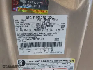 2013 Ford F-150 XL with VIN 1FTFW1CF9DFB09459, listed as a IAAI auction lot 41675067 with 85,090 mi miles. Bid and sale history available at carsss.com. Image 9.
