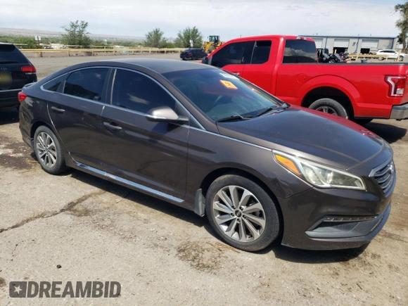 2015 Hyundai Sonata Sport with VIN 5NPE34AF7FH191712, listed as a Copart auction lot 68288344 with 54,849 mi miles and Salvage title. Bid and sale history available at DreamBid. Image 4.