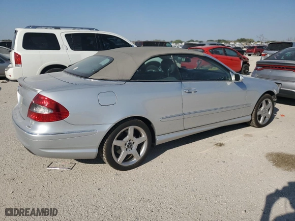 2006 Mercedes-Benz CLK-Class 5.0L with VIN WDBTK75G86T065996, listed as a Copart auction lot 75387094 with 95,005 mi miles and Salvage Title. Bid and sale history available at carsss.com. Image 3.