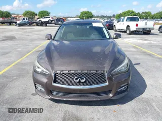 2017 Infiniti Q50 3.0t Premium with VIN JN1EV7AP5HM740257, listed as a IAAI auction lot 41521837 with 78,763 mi miles. Bid and sale history available at carsss.com. Image 12.