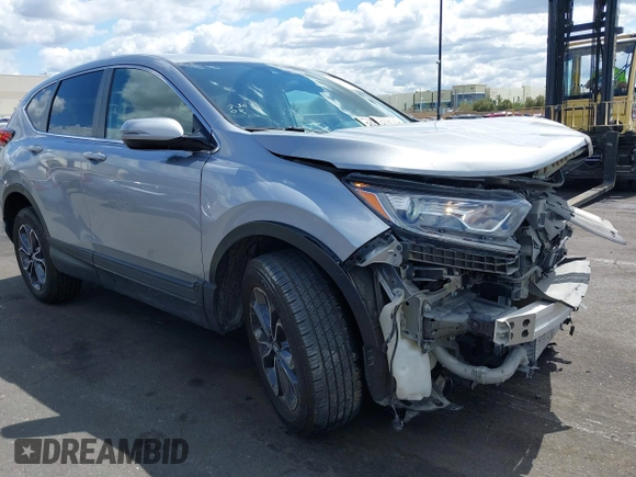 2020 Honda CR-V EX with VIN 7FARW1H56LE017004, listed as a IAAI auction lot 41948705 with 1 mi miles. Bid and sale history available at carsss.com. Image 1.