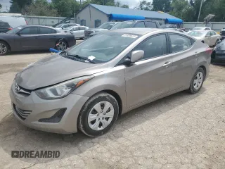 2016 Hyundai Elantra SE with VIN 5NPDH4AE7GH721540, listed as a Copart auction lot 61388525 with 102,967 mi miles and Salvage title. Bid and sale history available at DreamBid. Image 1.
