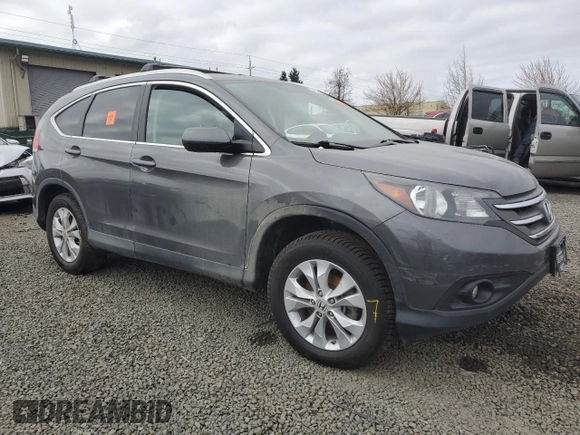 2013 Honda CR-V EX-L with VIN 2HKRM4H77DH655799, listed as a Copart auction lot 48250205 with Not Provided miles and Salvage Title. Bid and sale history available at carsss.com. Image 4.