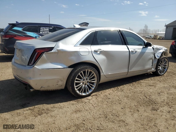 2018 Cadillac CT6 Luxury AWD with VIN 1G6KE5R62JU113203, listed as a Copart auction lot 49598555 with NaN miles and Salvage Title. Bid and sale history available at carsss.com. Image 3.