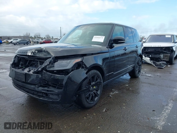 2021 Land Rover Range Rover Westminster with VIN SALGS2RU4MA453296, listed as a IAAI auction lot 41816979 with 13,018 mi miles and . Bid and sale history available at DreamBid. Image 2.