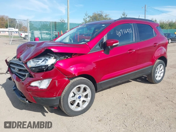 2020 Ford EcoSport SE with VIN MAJ6S3GL5LC324432, listed as a IAAI auction lot 40716421 with 25,545 mi miles and . Bid and sale history available at carsss.com. Image 17.