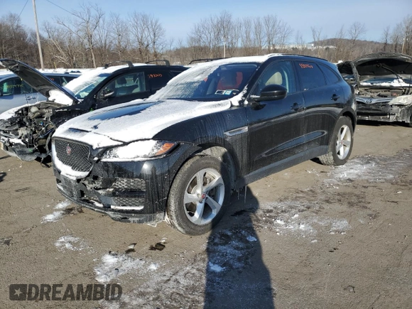 2018 Jaguar F-Pace 30t Premium with VIN SADCJ2GX8JA291369, listed as a Copart auction lot 89354235 with 31,789 mi miles and Salvage title. Bid and sale history available at DreamBid. Image 1.