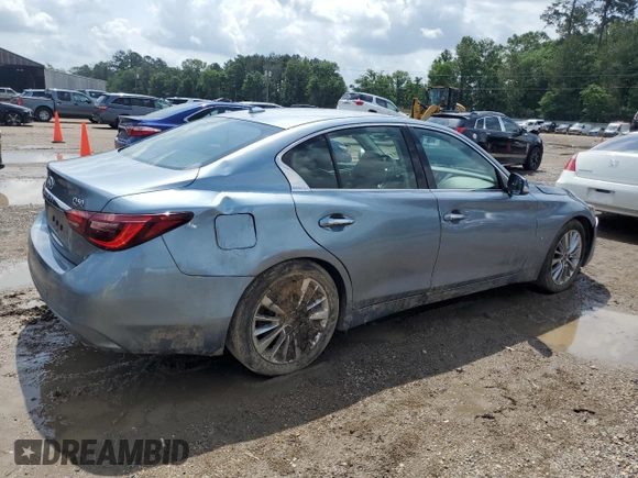 2020 Infiniti Q50 Luxe z VIN JN1EV7AP0LM207550, wystawiony jako Copart lot #54561625 z przebiegiem 103 591 mil mil oraz Szkoda całkowita • Salvage title. Historia ofert i sprzedaży dostępna na DreamBid. Obrazek 3.