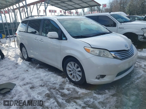 2013 Toyota Sienna XLE AAS with VIN 5TDYK3DC9DS380445, listed as a IAAI auction lot 41308312 with 174,325 mi miles and . Bid and sale history available at DreamBid. Image 1.
