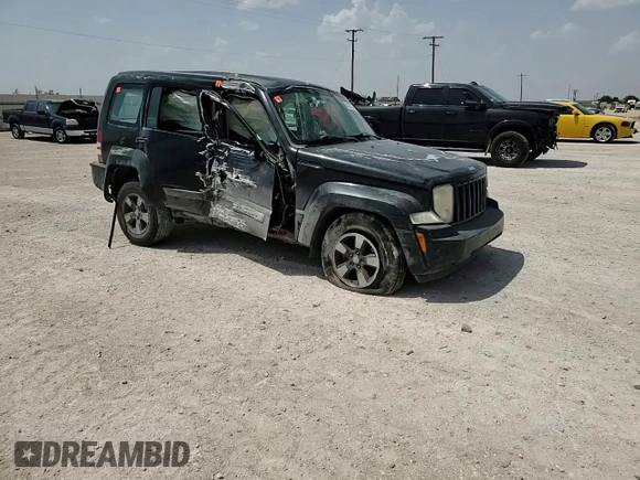 2008 Jeep Liberty Sport with VIN 1J8GN28K18W152811, listed as a Copart auction lot 54127715 with 99,355 mi miles and Salvage Title. Bid and sale history available at carsss.com. Image 15.