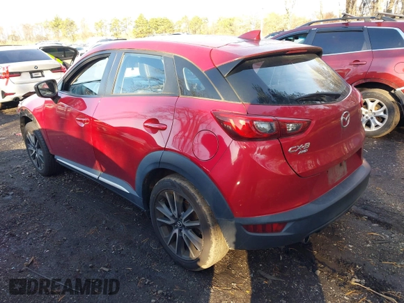 2017 Mazda CX-3 Grand Touring with VIN JM1DKFD77H0165528, listed as a IAAI auction lot 40942595 with 89,648 mi miles. Bid and sale history available at carsss.com. Image 3.