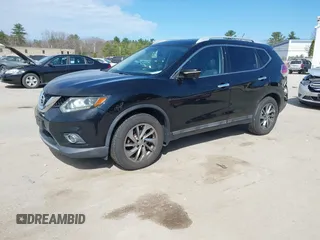 2015 Nissan Rogue SL with VIN 5N1AT2MV2FC777750, listed as a IAAI auction lot 42066839 with 168,770 mi miles. Bid and sale history available at carsss.com. Image 2.