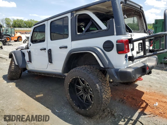 2022 Jeep Wrangler Unlimited Rubicon with VIN 1C4HJXFN2NW211037, listed as a Copart auction lot 49897115 with 21,878 mi miles and Salvage title. Bid and sale history available at DreamBid. Image 2.