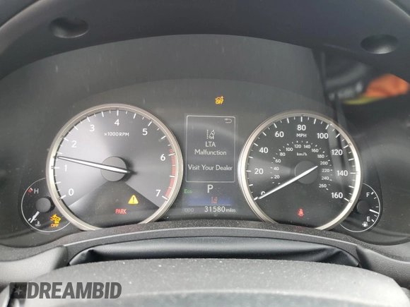 2020 Lexus NX 300 with VIN JTJDARDZ7L5008404, listed as a Copart auction lot 56427215 with 31,580 mi miles and Salvage Title. Bid and sale history available at DreamBid. Image 9.