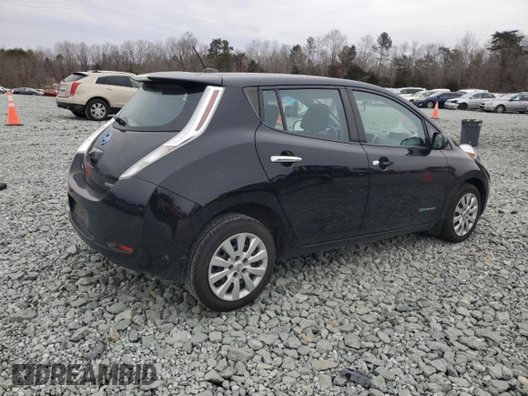2015 Nissan LEAF SL with VIN 1N4AZ0CP9FC322927, listed as a Copart auction lot 88519705 with 58,552 mi miles and Salvage Title. Bid and sale history available at DreamBid. Image 3.