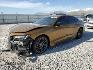 2022 Acura TLX Type S with VIN 19UUB7F08NA001203, listed as a Copart auction lot 53352255 with 11,556 mi miles and Salvage title. Bid and sale history available at DreamBid. Image 1.