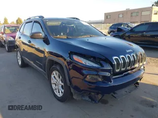 2016 Jeep Cherokee Sport with VIN 1C4PJLAB5GW125838, listed as a IAAI auction lot 41383628 with 129,822 mi miles. Bid and sale history available at carsss.com. Image 1.