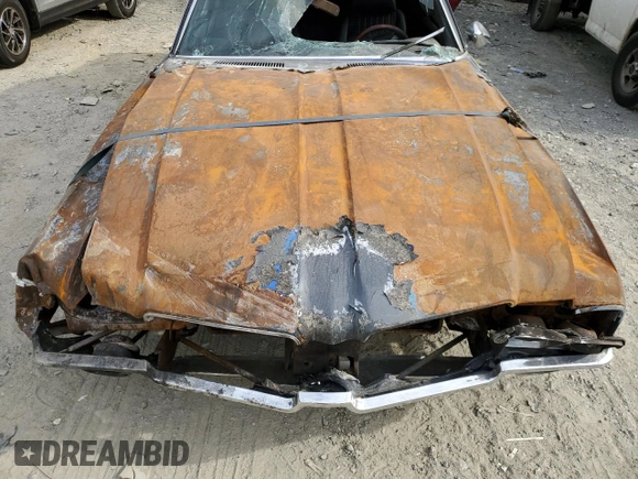 1971 Oldsmobile Cutlass with VIN 342571M217077, listed as a Copart auction lot 74833304 with Not Provided miles and Salvage Title. Bid and sale history available at DreamBid. Image 11.