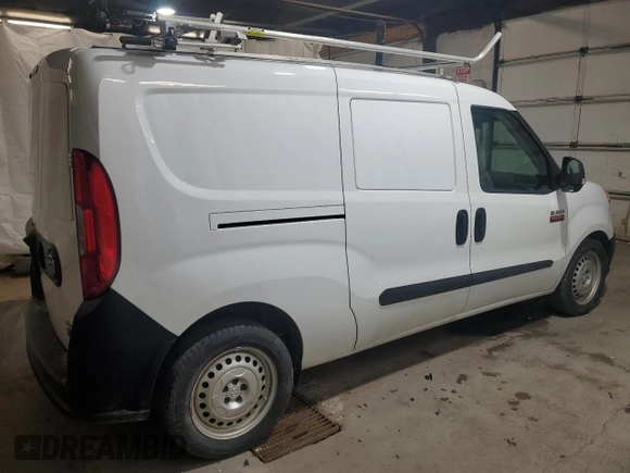 2021 Ram ProMaster City Cargo Tradesman with VIN ZFBHRFAB7M6S96328, listed as a Copart auction lot 45501895 with 275,738 mi miles and Clean title. Bid and sale history available at DreamBid. Image 3.