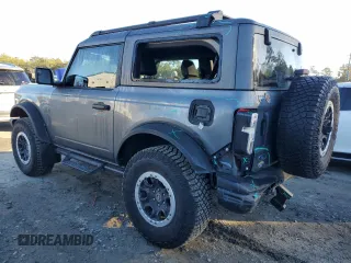 2024 Ford Bronco Black Diamond with VIN 1FMDE1AH3RLA71844, listed as a Copart auction lot 85017954 with 4,689 mi miles and Salvage Title. Bid and sale history available at DreamBid. Image 2.