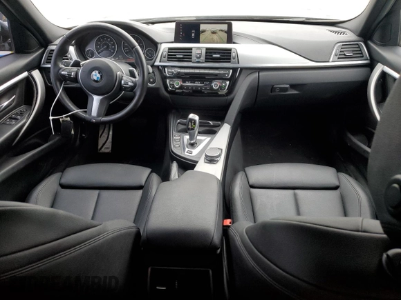 2018 BMW 3 Series 330e iPerformance with VIN WBA8E1C52JA758674, listed as a Copart auction lot 43273165 with 77,325 mi miles and Salvage Title. Bid and sale history available at carsss.com. Image 8.