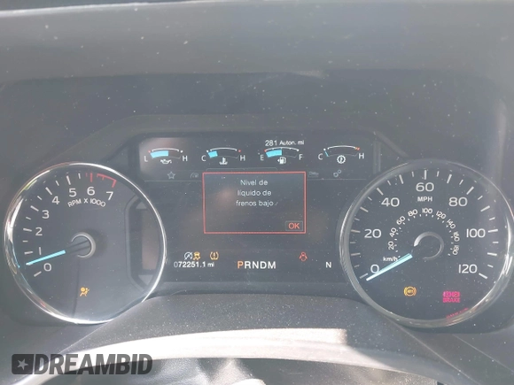 2019 Ford F-150 XL with VIN 1FTEW1EP0KFB38296, listed as a IAAI auction lot 41078929 with 72,251 mi miles. Bid and sale history available at carsss.com. Image 7.