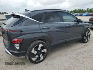 2024 Hyundai Kona Limited with VIN KM8HE3A34RU027329, listed as a Copart auction lot 54631665 with 23,632 mi miles and Salvage Title. Bid and sale history available at carsss.com. Image 3.