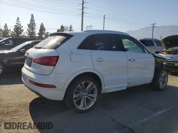 2018 Audi Q3 Premium Plus with VIN WA1HCCFS5JR013581, listed as a Copart auction lot 56422095 with 103,565 mi miles and Salvage title. Bid and sale history available at DreamBid. Image 3.