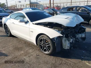 2021 Ford Mustang GT with VIN 1FA6P8CF1M5110879, listed as a IAAI auction lot 41451066 with 61,243 mi miles. Bid and sale history available at carsss.com. Image 1.