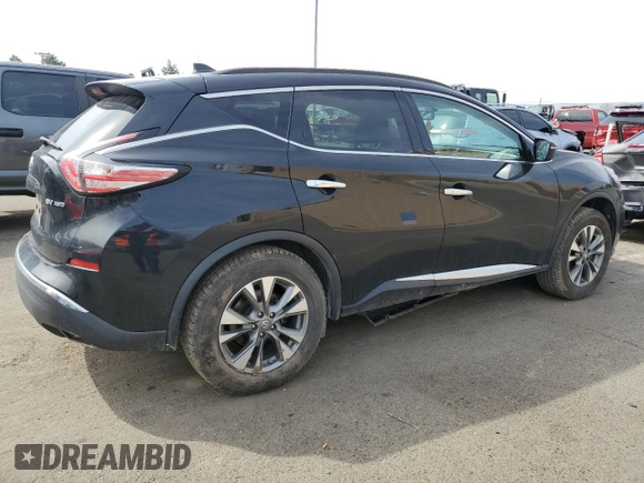 2018 Nissan Murano SL with VIN 5N1AZ2MH1JN141407, listed as a Copart auction lot 49082455 with 92,050 mi miles and Salvage Title. Bid and sale history available at DreamBid. Image 3.