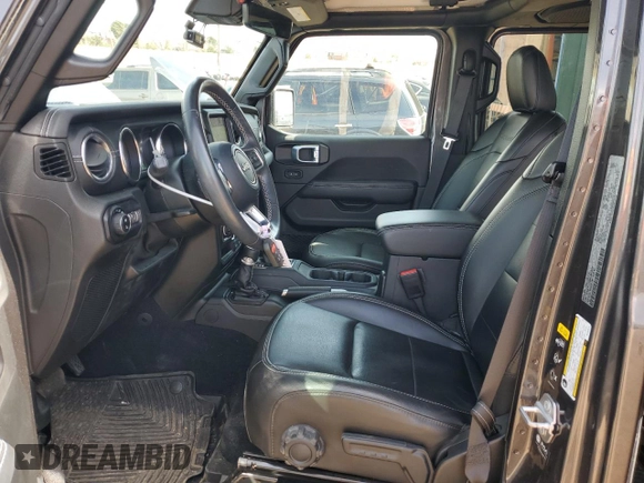 2021 Jeep Gladiator Overland with VIN 1C6HJTFG0ML603872, listed as a Copart auction lot 50242155 with 39,109 mi miles and Salvage title. Bid and sale history available at DreamBid. Image 7.