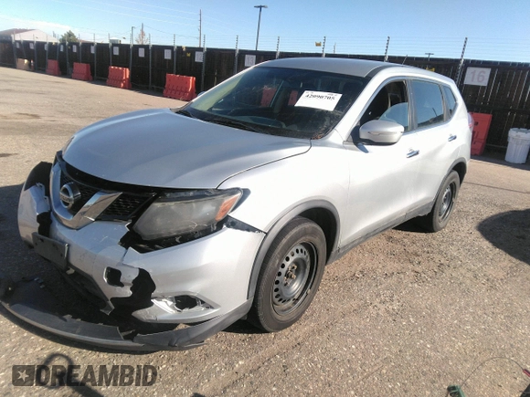 2015 Nissan Rogue S with VIN KNMAT2MV7FP501643, listed as a IAAI auction lot 42090705 with 147,128 mi miles. Bid and sale history available at carsss.com. Image 17.
