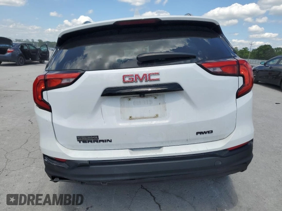 2021 GMC Terrain SLE with VIN 3GKALTEV6ML336654, listed as a Copart auction lot 55979675 with 75,232 mi miles and Clean title. Bid and sale history available at DreamBid. Image 6.