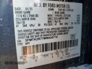 2021 Ford Mustang Mach-E California Route 1 with VIN 3FMTK2R77MMA09716, listed as a Copart auction lot 88366315 with 29,501 mi miles and Salvage Title. Bid and sale history available at DreamBid. Image 13.