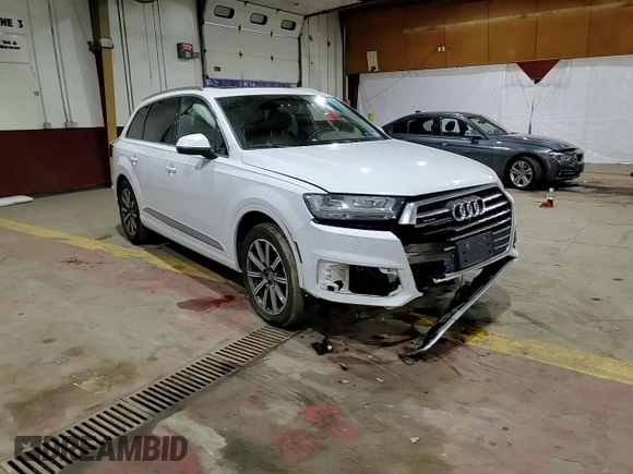 2017 Audi Q7 Premium Plus with VIN WA1LAAF72HD026795, listed as a Copart auction lot 83226354 with 183,631 mi miles and Salvage title. Bid and sale history available at DreamBid. Image 14.