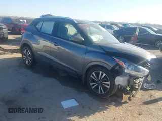 2019 Nissan Kicks S with VIN 3N1CP5CU9KL507217, listed as a IAAI auction lot 41691255 with 48,038 mi miles. Bid and sale history available at carsss.com. Image 1.
