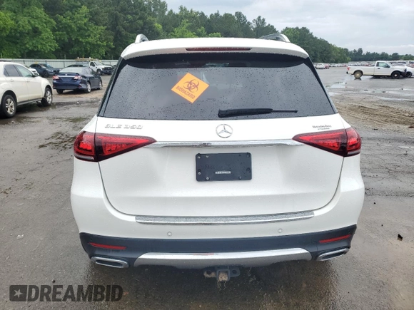 2022 Mercedes-Benz GLE 350 with VIN 4JGFB4JB6NA662836, listed as a Copart auction lot 58397305 with 80,763 mi miles and Salvage title. Bid and sale history available at DreamBid. Image 6.