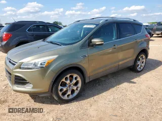 2013 Ford Escape Titanium with VIN 1FMCU0J90DUB95476, listed as a Copart auction lot 58769105 with 96,638 mi miles and Salvage title. Bid and sale history available at DreamBid. Image 1.
