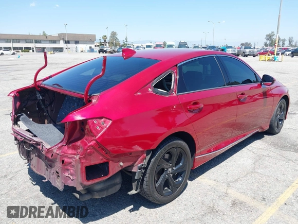2018 Honda Accord EX-L with VIN 1HGCV2F58JA009555, listed as a IAAI auction lot 42128596 with 94,399 mi miles and . Bid and sale history available at DreamBid. Image 4.