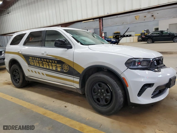 2023 Dodge Durango Pursuit with VIN 1C4SDJFT4PC590782, listed as a Copart auction lot 69877884 with 0 mi miles and Salvage Title. Bid and sale history available at carsss.com. Image 4.