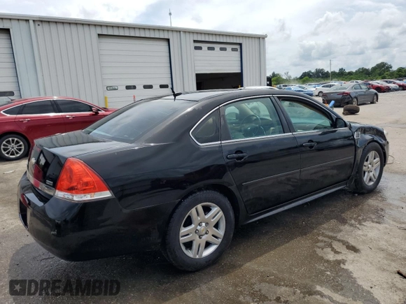 2011 Chevrolet Impala LT Fleet with VIN 2G1WG5EK6B1125372, listed as a Copart auction lot 59696015 with 160,257 mi miles and Salvage title. Bid and sale history available at DreamBid. Image 3.