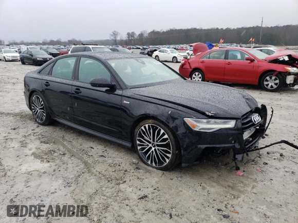2018 Audi A6 with VIN WAUH3AFC3JN002666, listed as a Copart auction lot 72143102 with 43,542 mi miles and . Bid and sale history available at DreamBid. Image 4.