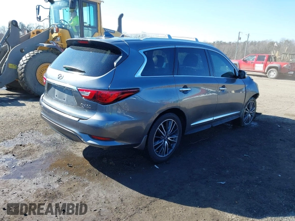 2016 Infiniti QX60 with VIN 5N1AL0MM5GC502404, listed as a IAAI auction lot 41347240 with 133,334 mi miles and . Bid and sale history available at DreamBid. Image 4.