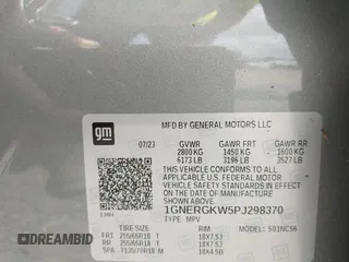 2023 Chevrolet Traverse LT Cloth z VIN 1GNERGKW5PJ298370, wystawiony jako IAAI lot #42435055 z przebiegiem Nie podano mil oraz . Historia ofert i sprzedaży dostępna na DreamBid. Obrazek 9.