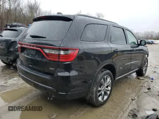 2019 Dodge Durango GT Plus with VIN 1C4RDJDG4KC560629, listed as a Copart auction lot 47756325 with 74,723 mi miles and Salvage Title. Bid and sale history available at DreamBid. Image 3.