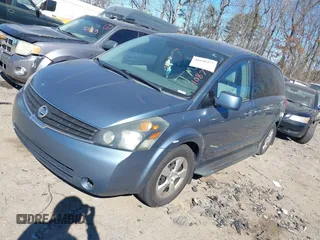 2008 Nissan Quest S with VIN 5N1BV28U68N108792, listed as a IAAI auction lot 41696473 with 141,390 mi miles. Bid and sale history available at carsss.com. Image 2.
