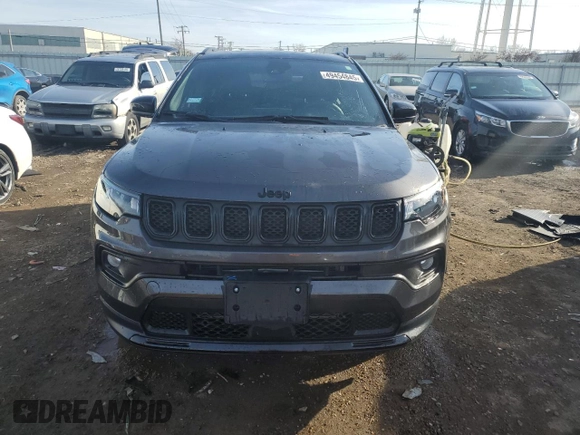 2023 Jeep Compass Latitude with VIN 3C4NJDBNXPT559958, listed as a Copart auction lot 49454845 with 9,887 mi miles and Salvage Title. Bid and sale history available at DreamBid. Image 5.