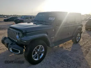 2022 Jeep Wrangler Unlimited Sahara z VIN 1C4HJXEG8NW164969, wystawiony jako Copart lot #61671095 z przebiegiem 64 263 mil mil oraz Szkoda całkowita • Salvage title. Historia ofert i sprzedaży dostępna na DreamBid. Obrazek 1.