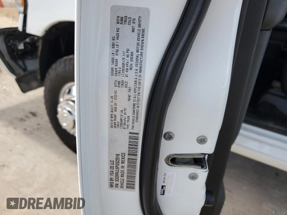 2023 Ram 3500 Laramie with VIN 3C63RRJL6PG522516, listed as a Copart auction lot 69699634 with 34,312 mi miles and Salvage Title. Bid and sale history available at carsss.com. Image 12.